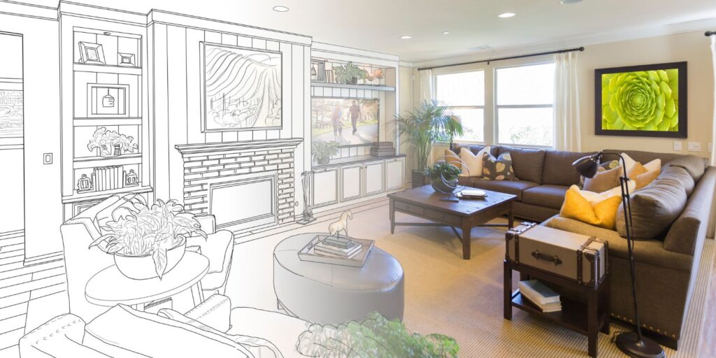 London Property floor plan bg
